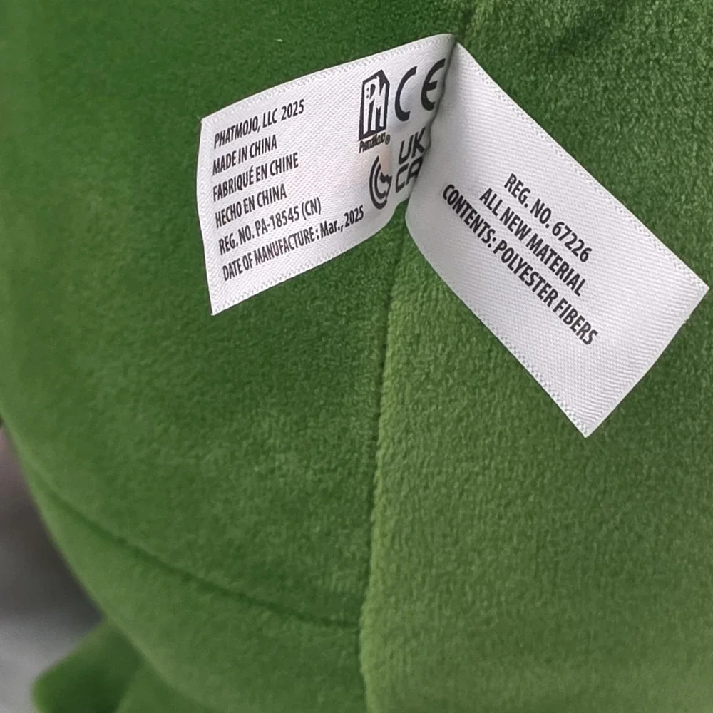 Roblox Blox Fruits Dragon Fruit Plush Green Square Stuffed Toy Game Collectible